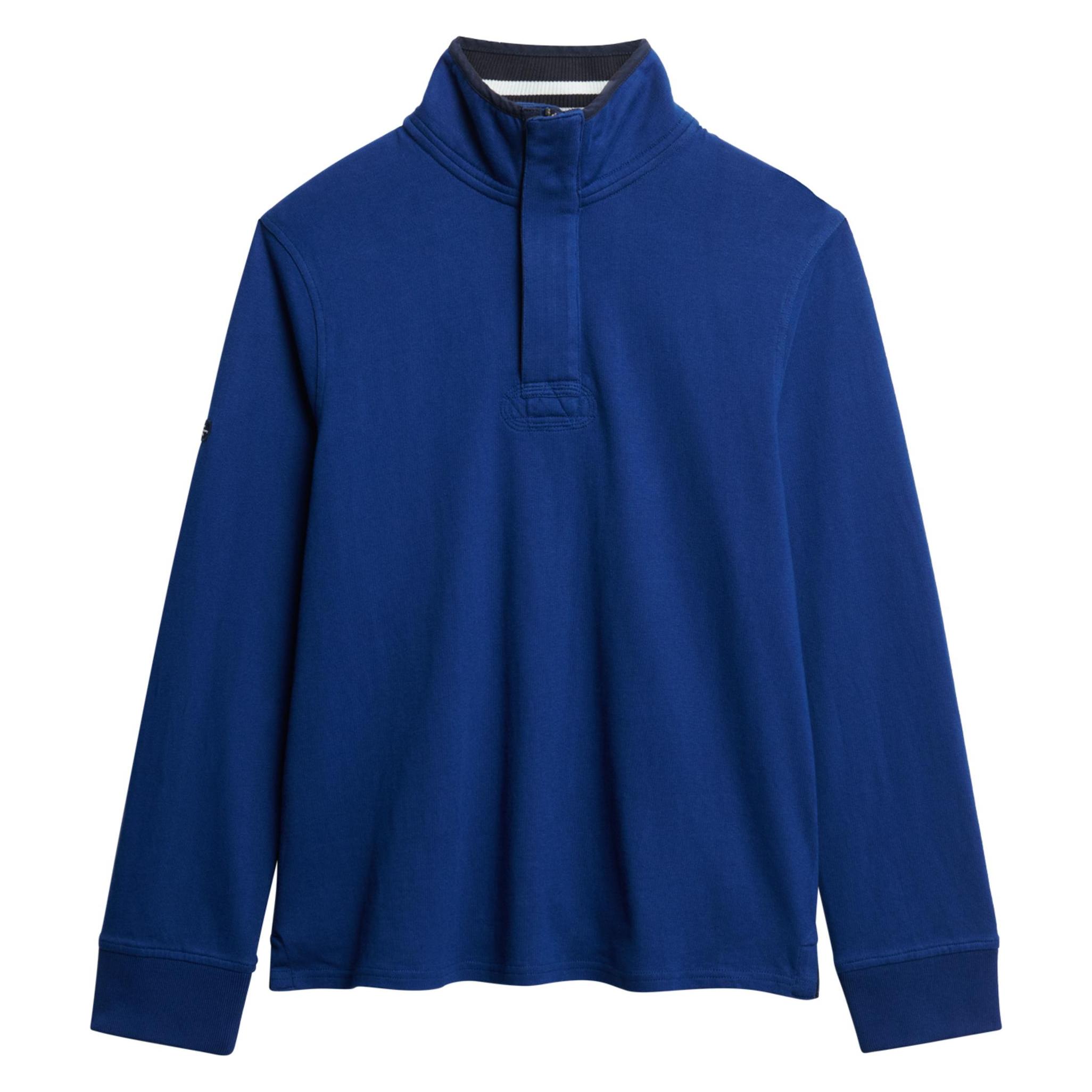 Superdry, Herren, Pullover, Cotton Classics Jersey Sweatshirt Mit Reissverschluss, Blau, (3XL)