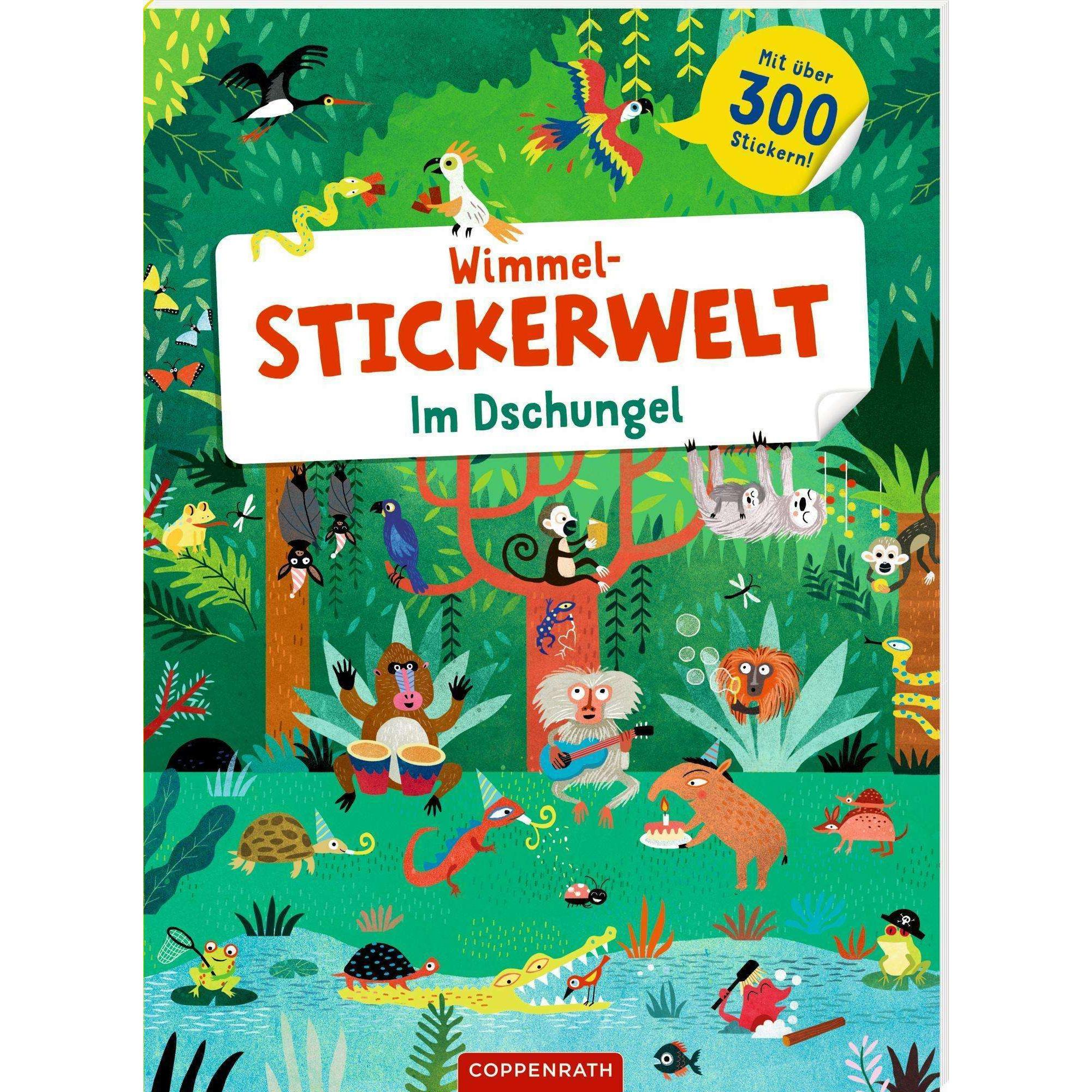 Coppenrath, Sticker, Wimmel-Stickerwelt – Im Dschungel