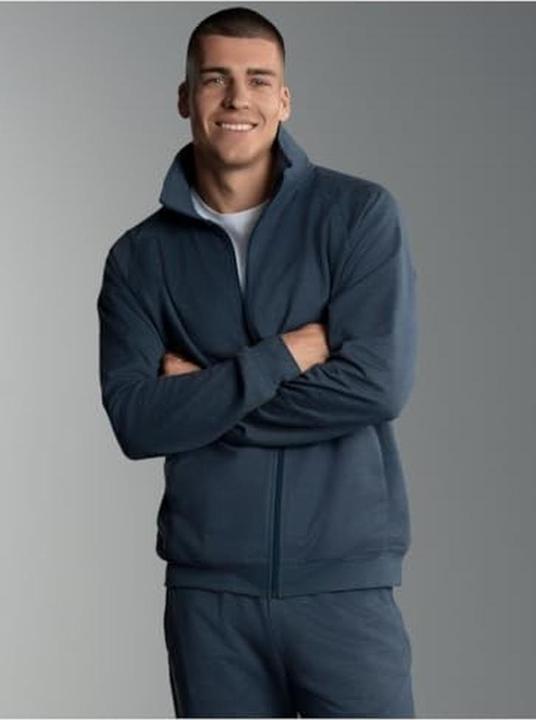 Produktbild Trigema Raglanjas mit opstehender Krage, klassische Unisex-Sweatjacke (S)
