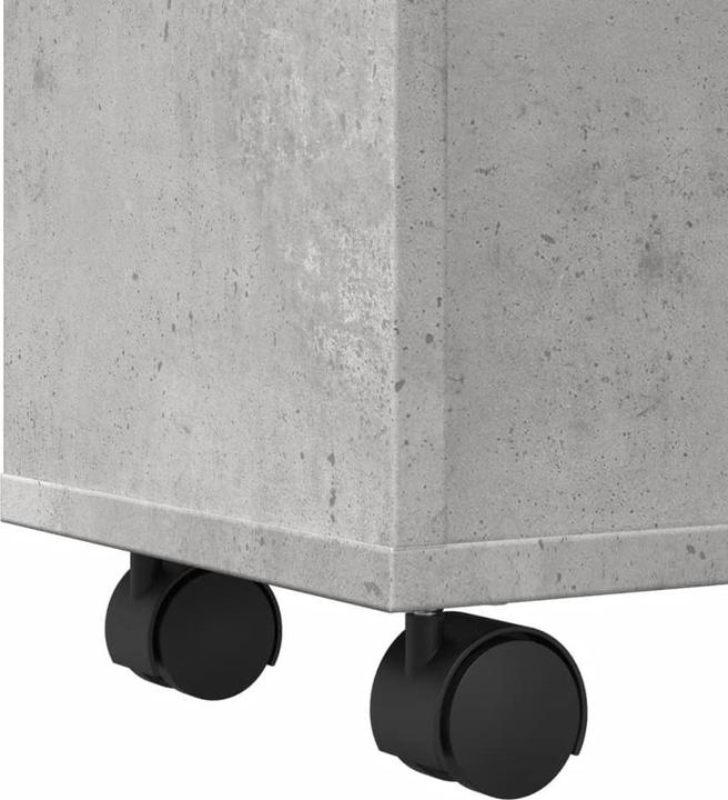 Actual product image vidaXL Narrow bathroom cabinet with castors