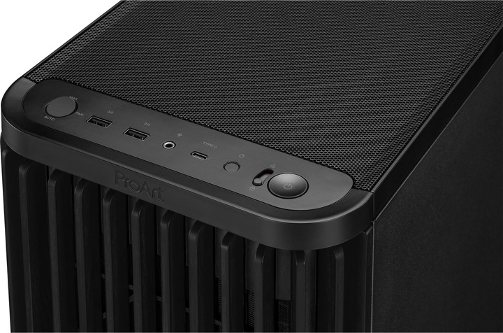 Produktbild ASUS Case PROART PA401 WOOD METAL PWM BLACK (ATX)