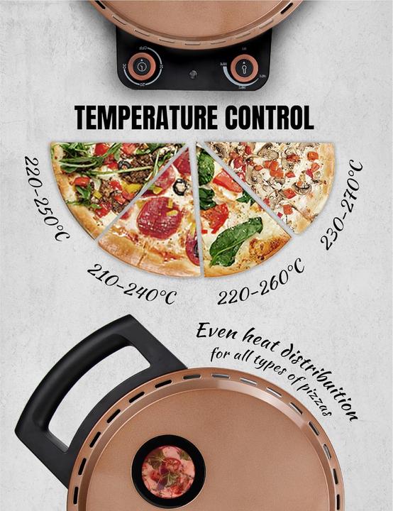 Actual product image Bestron Pizzamaker, Kuppfer