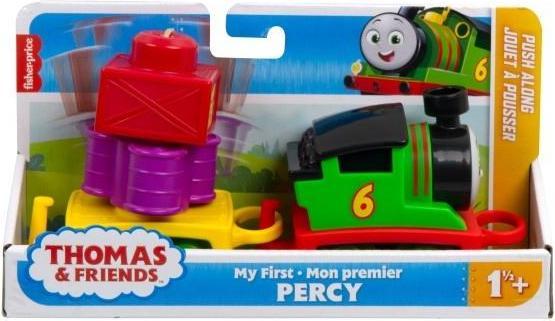 Produktbild Fisher-Price Thomas & Friends Toddler Toy My First Percy Push-Along Train with Stacking Cargo for Kids Ages 18+ M