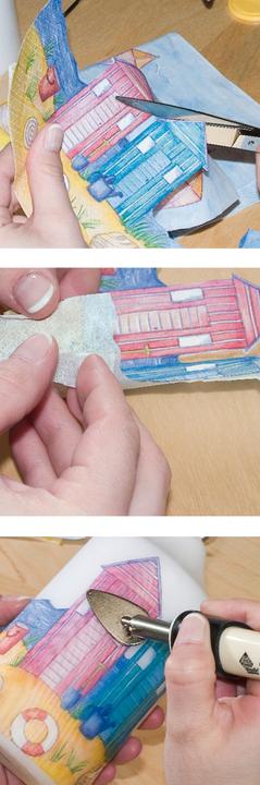 Actual product image Pebaro Design candles" gift set