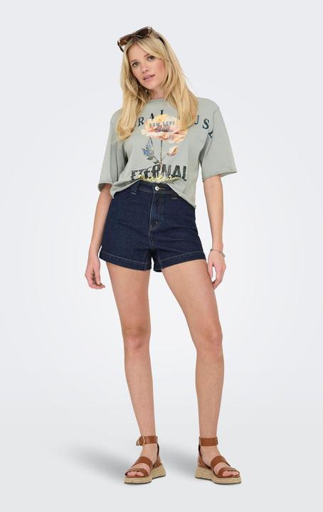 Immagine prodotto Only ONLPARIS Hohe Taille Normal geschnitten Jeans-Shorts Jeans-Shorts (M)