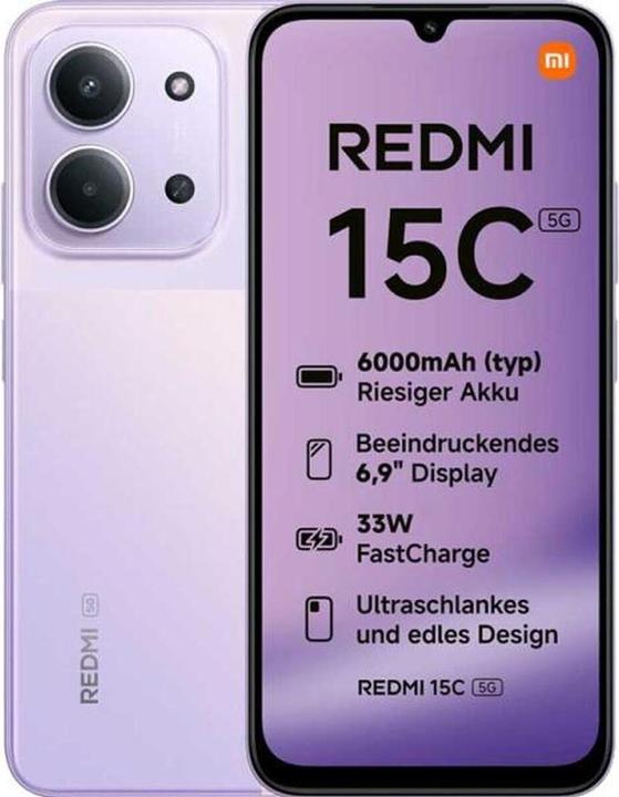 Xiaomi Redmi 15C 5G (256 GB, Dusk purple, 6.90