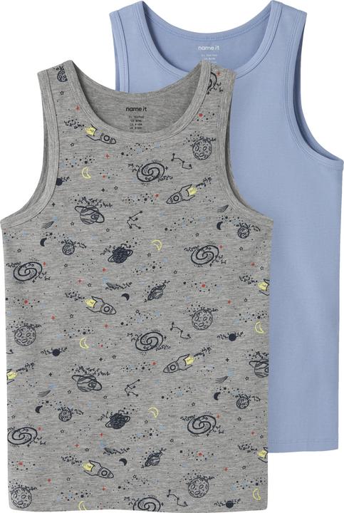 Produktbild Name it Nkmtank Top 2p Grey Space Noos (92)