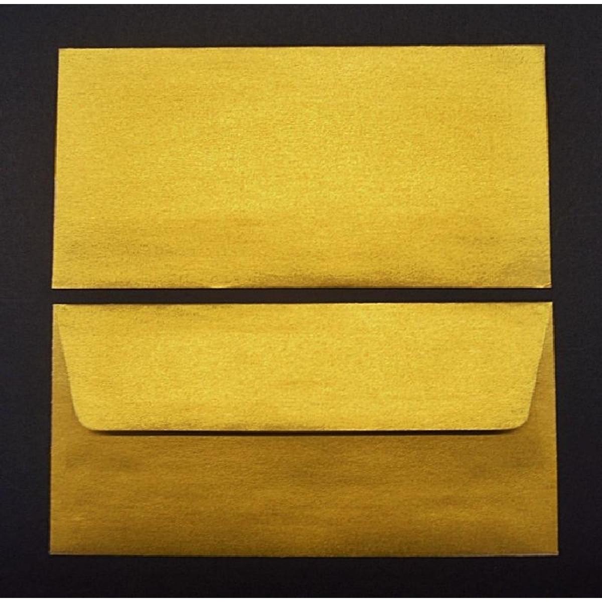 Thumbnail - Blanke, Briefumschlag, Briefumschläge DINlang 100g/qm gummiert VE=100 Stück gold (110 x 220 mm, 100 x)