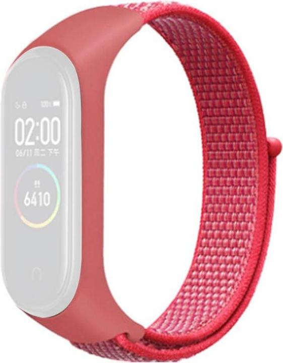 Actual product image Cover-Discount Xiaomi Mi Band - Nylon Wristband Velcro Pink (Nylon, Mi Band 6, Mi Volume 3, Mi Band 4, Mi Volume 5)