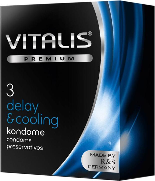 Image du produit Vitalis PREMIUM "Delay & Cooling" 3 préservatifs retardateurs avec effet froid excitant (3 pcs)