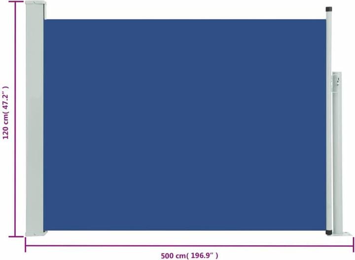 Produktbild vidaXL Seitenmarkise (5 m)