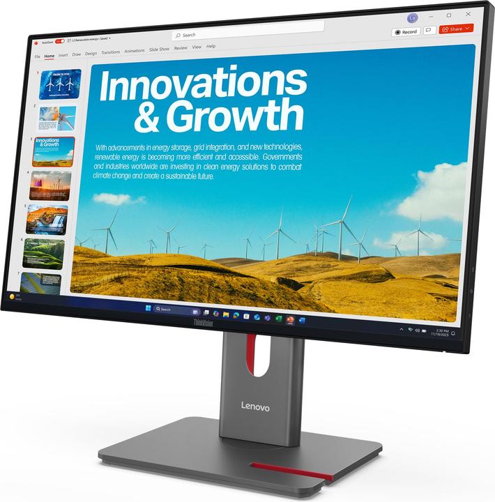Produktbild Lenovo ThinkVision P24QD-40, 60,5 cm (23.8"), 2560 x 1440 Pixel, Quad HD, LCD, 6 ms, Schwarz (2560 x 1440 Pixel, 23.80")