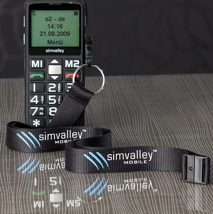 Produktbild Simvalley Halsschlaufe/ Lanyard mit Solltrennstelle für Mobiltelefone