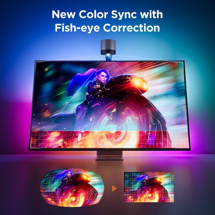 Actual product image Govee Envisual TV Backlight (Warm white, RGBIC, 360 cm, Indoor)