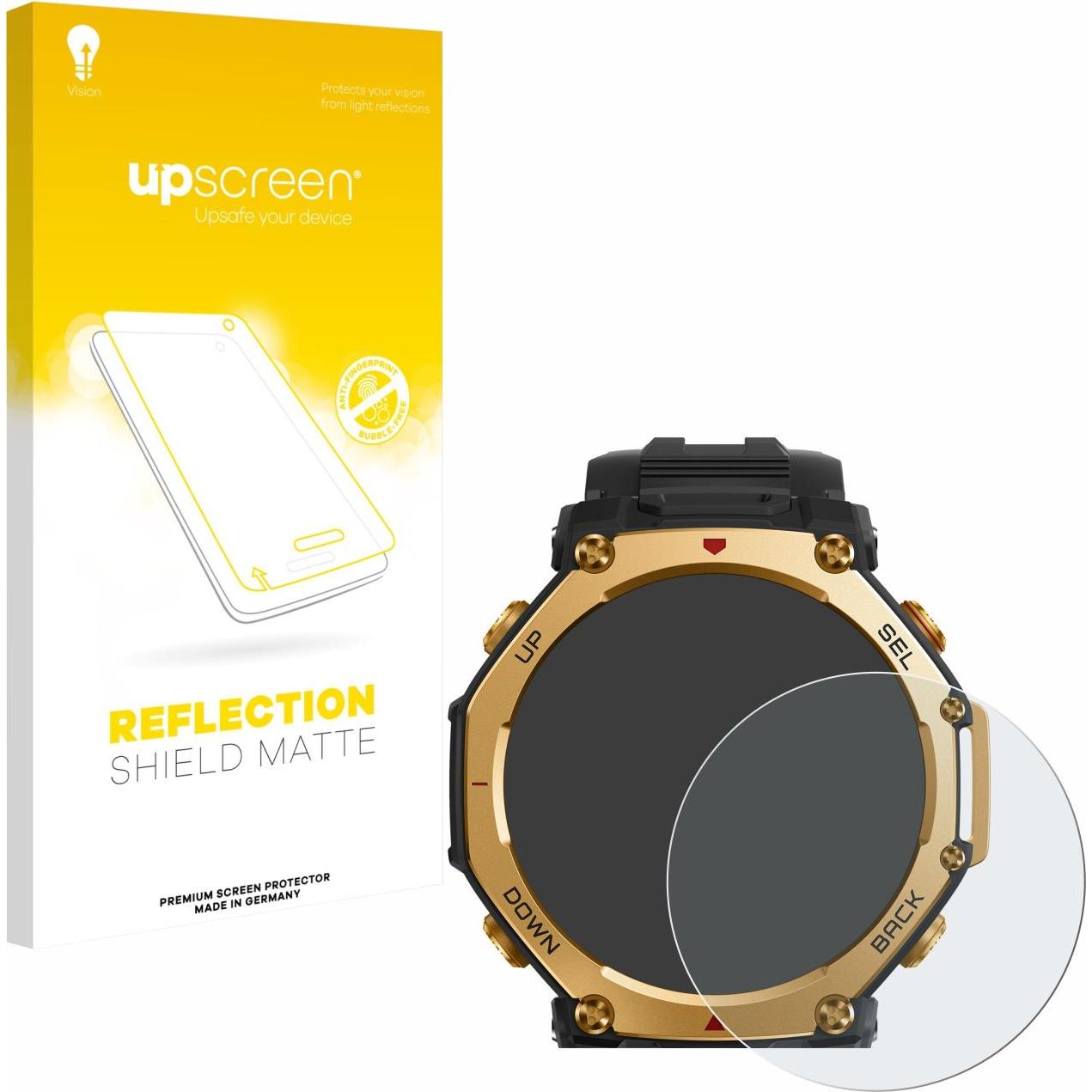 upscreen Reflection Shield Pellicola Opaca, Pellicola protettiva per smartwatch, Grigio