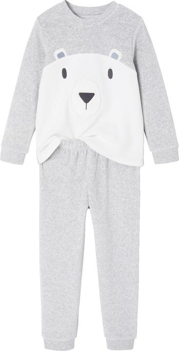Produktbild Vertbaudet Jungen Samt-Schlafanzug mit Bär und Recycling-Polyester (128)