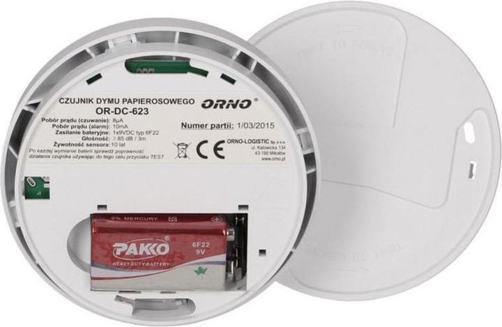 Actual product image Orno Baterinis cigarečių dūmų jutiklis (OR-DC-623)