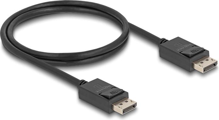 Actual product image Delock Coaxial DisplayPort cable 16K 60 Hz 80 Gbps 1 m (1.10 m, DisplayPort)