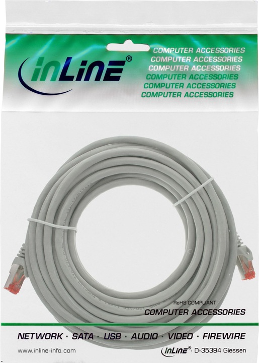 Produktbild InLine Netzwerkkabel (S/FTP, CAT6, 25 m)
