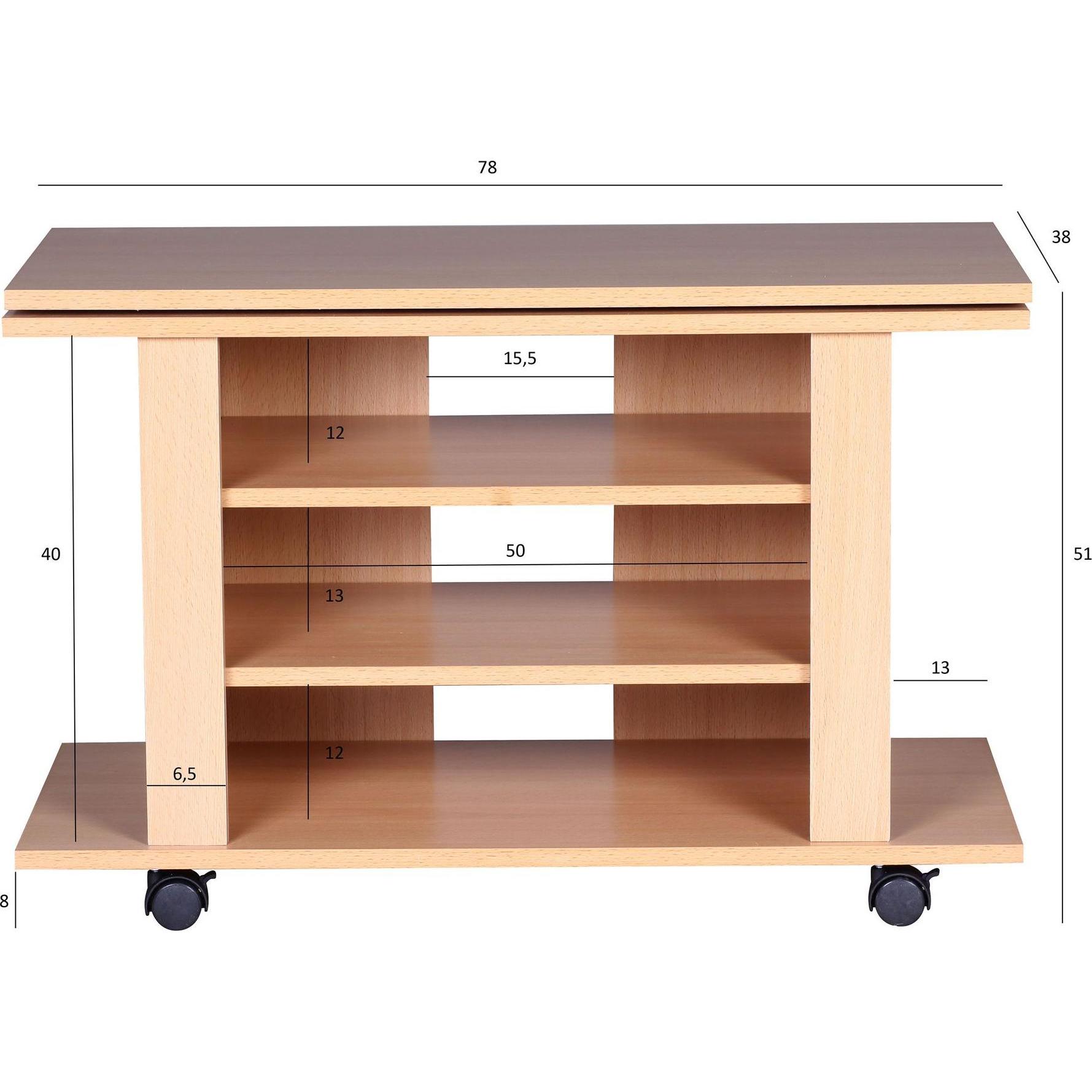 Thumbnail - FineBuy, TV Möbel, Lowboard (75 x 38 x 51 cm)