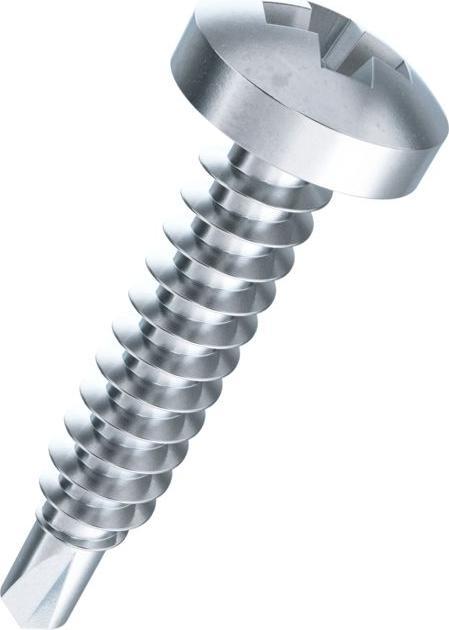 BestaPac Blechbohrschraube Linsenkopf H verzinkt 3.5x9.5 (15 Schrauben pro Stück)