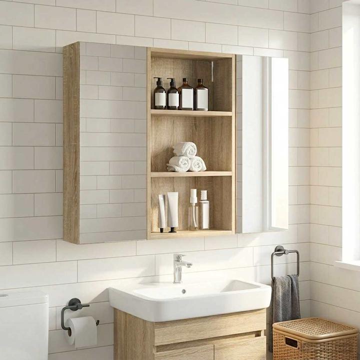 Produktbild vidaXL Badezimmerschrank (40 x 14 x 70 cm)