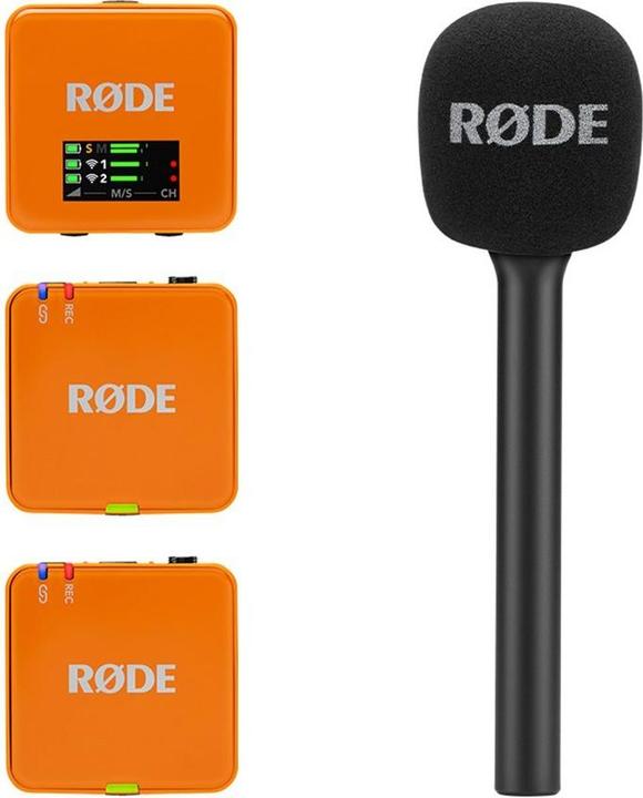 Actual product image RØDE Interview GO Handheld Adapter, orange