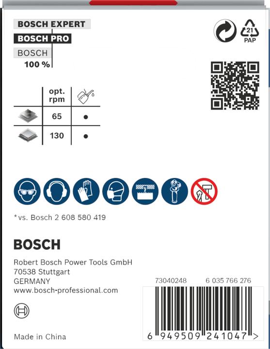Nährwerte und Zutaten Bosch Professional Zubehör PRO Sheet Metal PC Plus Lochsäge, 65 mm (65 Millimeter)