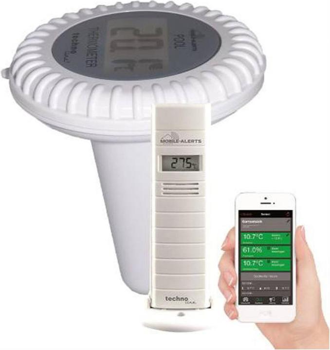 Immagine prodotto Technoline Allarmi mobili MA 10700 Set Sensore piscina, temperatura esterna, umidità