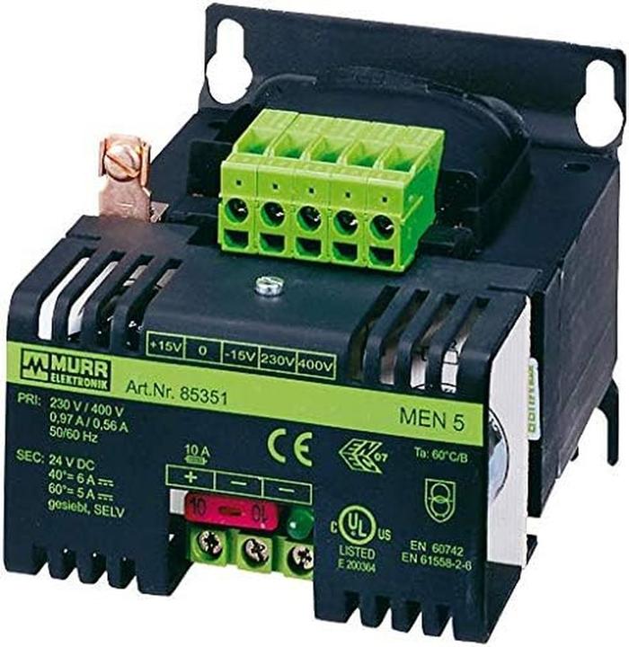 Actual product image Murr Elektronik sal Mains transformer 1 x 230 V/AC, 400 V/AC 24 V/DC 5 A