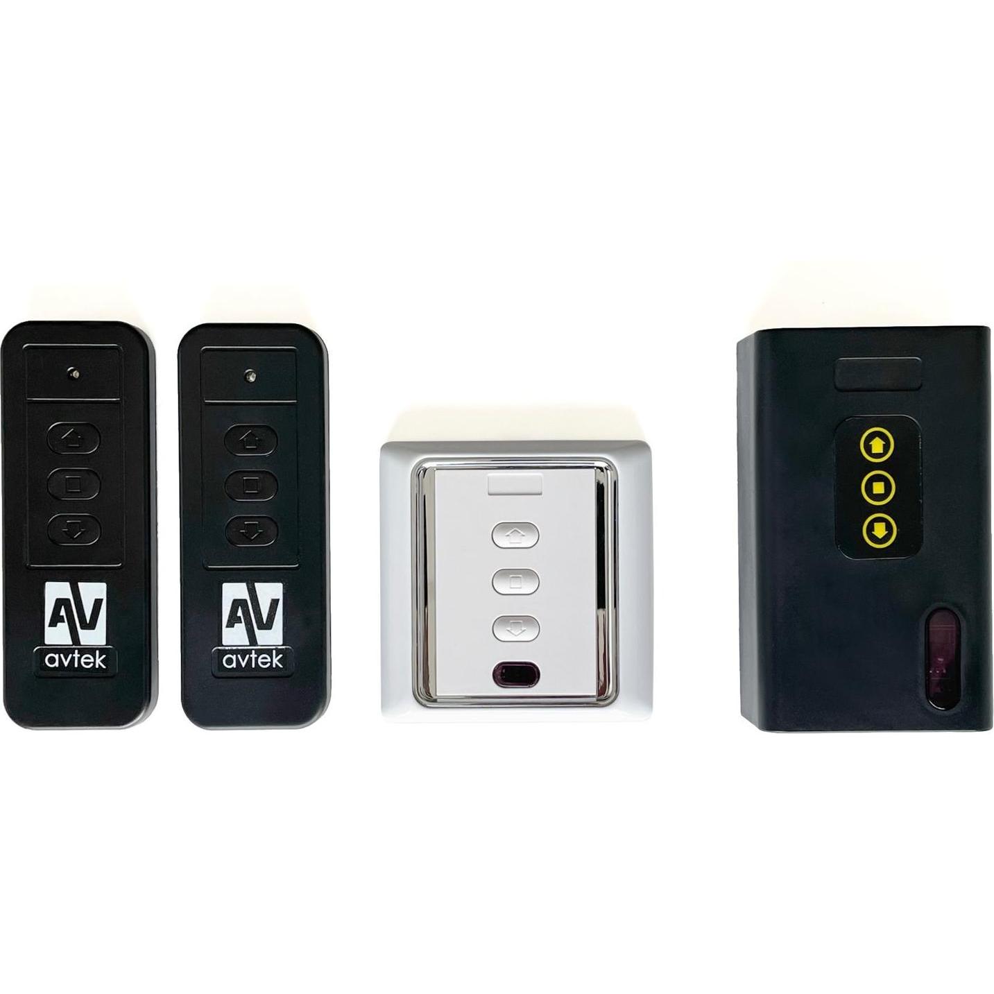 Avtek RF / IR / 12V Triggermodul für Electric Bildschirme (Universal Fernbedienung), Fernbedienung