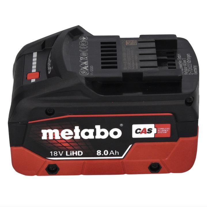 Produktbild Metabo GA 18 LTX G Akku Geradschleifer 18 V 6 mm + 1x Akku 8,0 Ah - ohne LadegerÃ¤t (Geradschleifer)