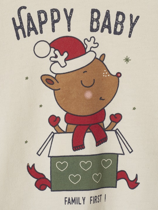 Image du produit Vertbaudet Baby Weihnachts-Schlafanzug Capsule Collection FAMILIE Oeko-Tex