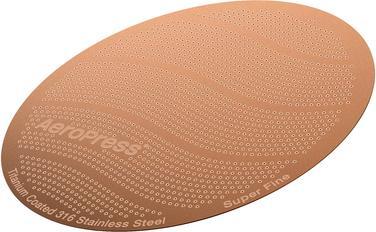 Actual product image Aeropress Gold Tone Metal Filter