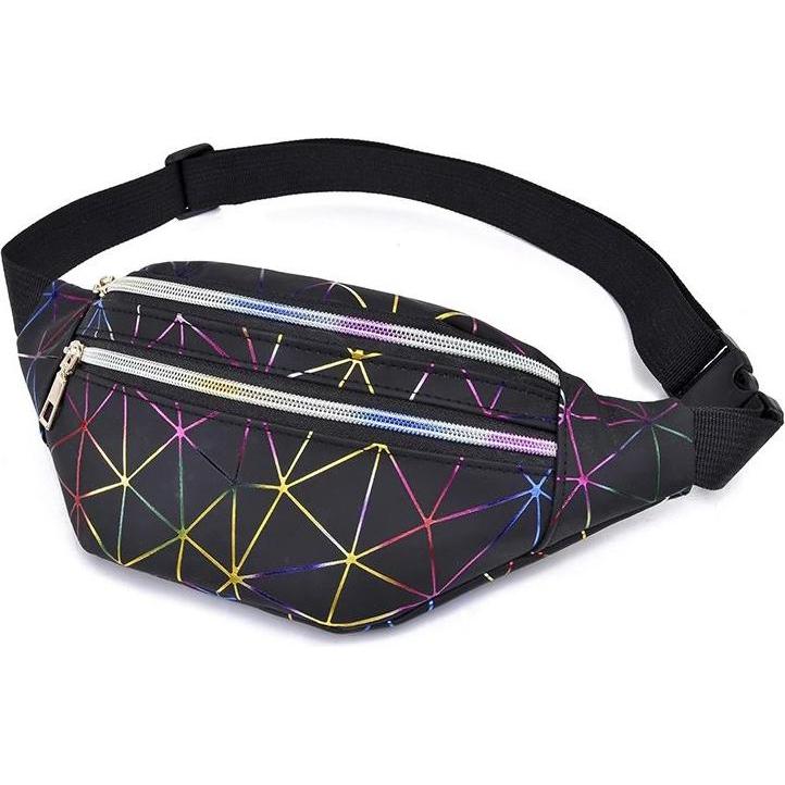 Thumbnail - JTI, Bauchtasche, Coole Hüfttasche mit Regenbogenmuster, Mehrfarbig