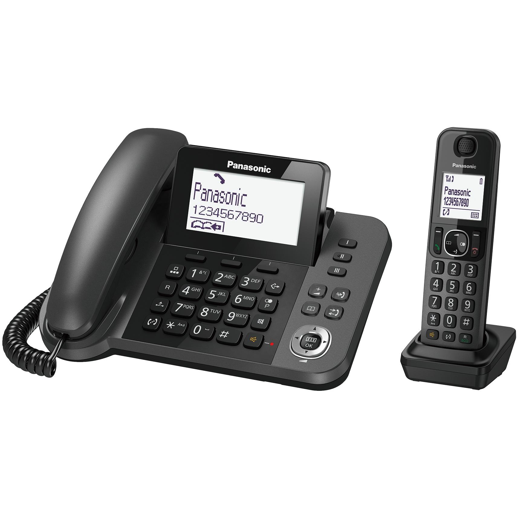Panasonic KX-TGF310EXM, Telefon, Schwarz