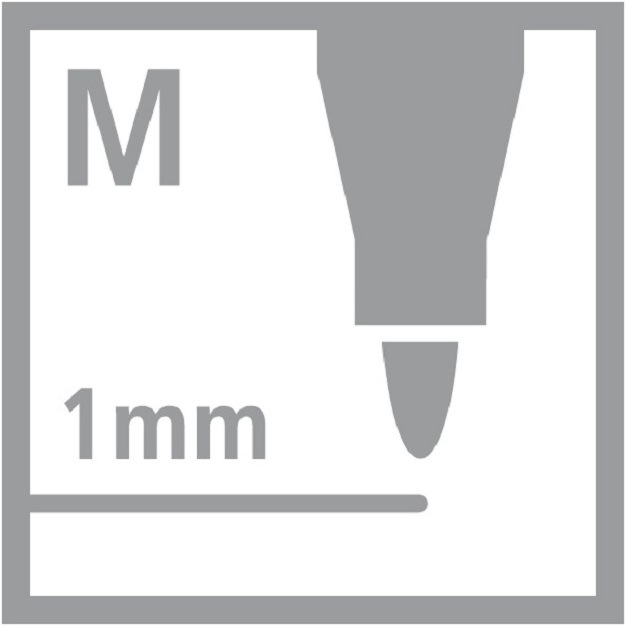 Produktbild STABILO OHPen universal Folienstift wasserlöslich (Schwarz, 1 mm, 1 x)