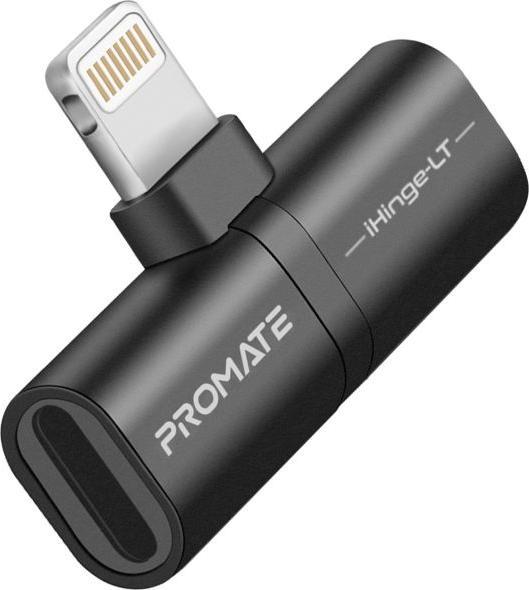 ProMate iHinge-LT-Nero Adattatore Lightning 2 in 1 (Lightning, Lightning)