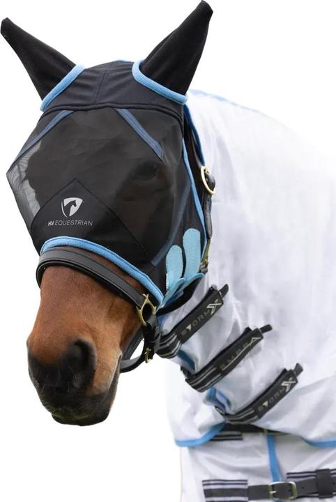 Actual product image Hy Mesh Horse Half Fly Mask With Ears