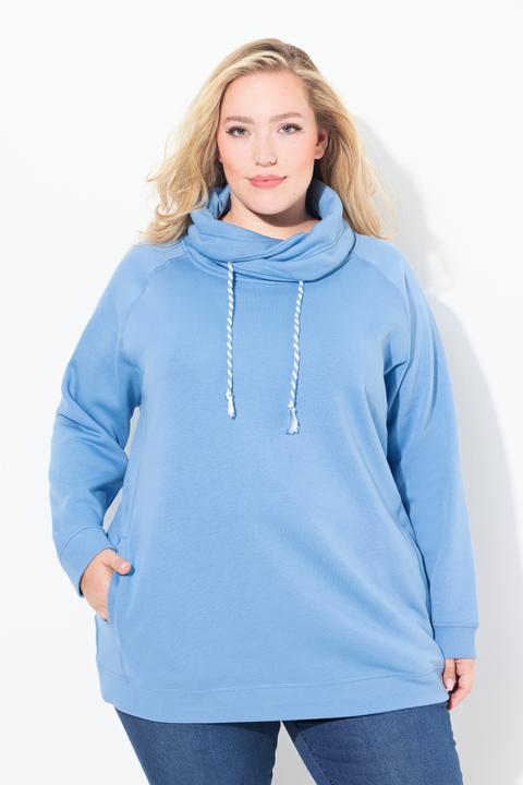 Produktbild Ulla Popken Sweatshirt, weiter Stehkragen, Taschen, Raglan-Langarm (54)