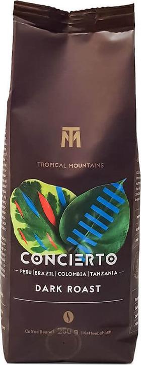 Actual product image Tropical Mountains Concierto Coffee Beans (250 g, Dark roast)