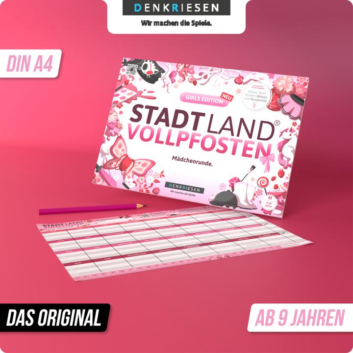 Image du produit Denkriesen Ville Pays Poteaux - A4 Block Girls Edition (f) (Allemand, 2 - 8 Joueur)