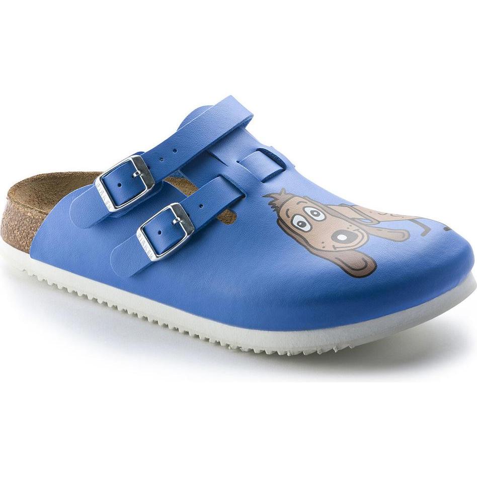 Birkenstock, Unisex, Hausschuhe, Kay SL Birko-Flor schmal, Blau, (40)