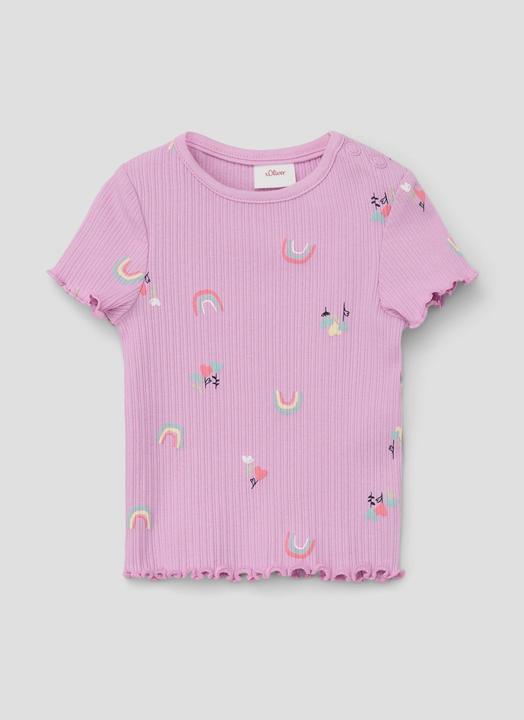 Produktbild S.Oliver T-Shirt T-Shirt aus Rippware (92)