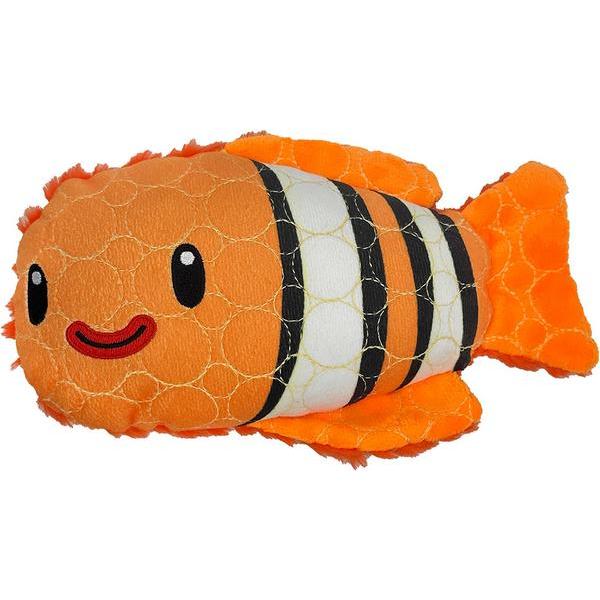 Bite Force Built w. Kevlar Tough Plush - klovnefisk (Plüschspielzeug), Hundespielzeug