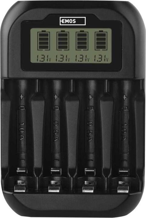 Immagine prodotto Emos InteligentnÃ nabÃjeÄka BCN-41D + 4xAA (4 pz., AAA, Batteria + Caricabatterie)