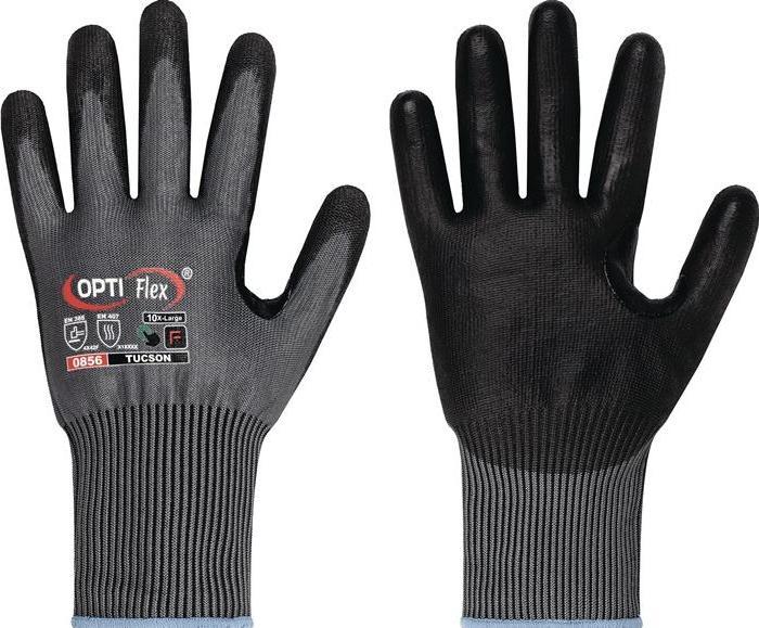 Feldtmann Cut protection gloves TUCSON size 10 grey/black EN388/EN420 PPE category II (10)