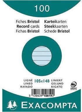 Actual product image Exacompta Index cards (105 x 148 mm, 205 g/m², 100 x)