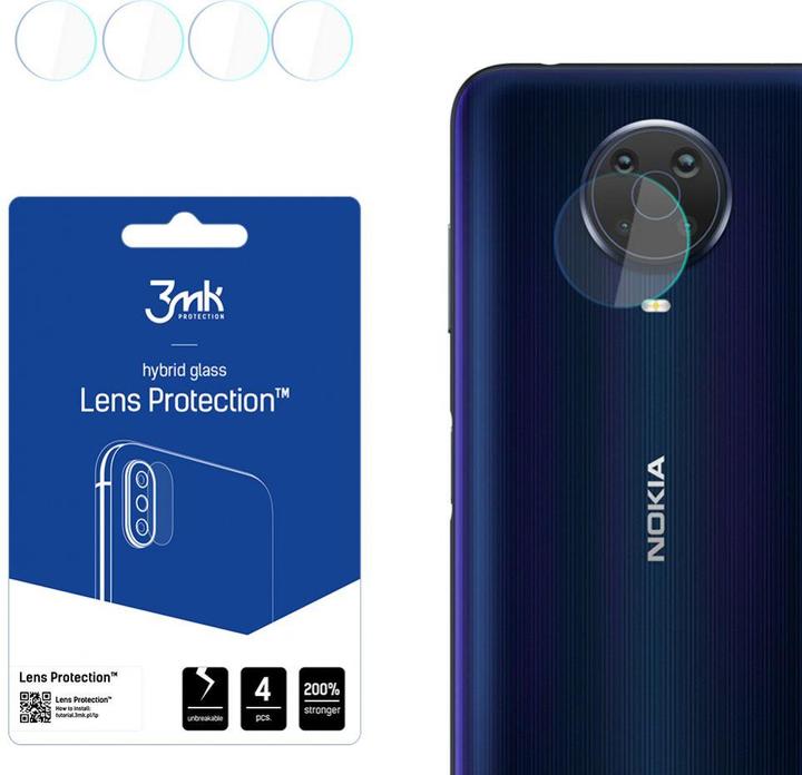 3MK Lens Protect Nokia G20 Ochrona na obiektyw aparatu 4szt (1 Stück, Nokia G20)