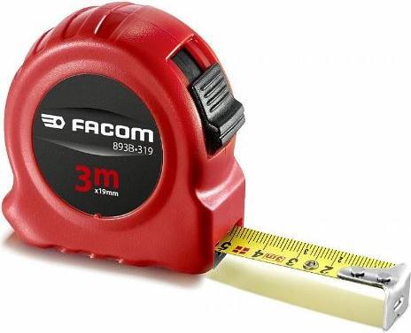 Facom 893B.319PB Doppelseitiges Massband mit ABS-Gehäuse 3 mtr 19 mm (3 m)